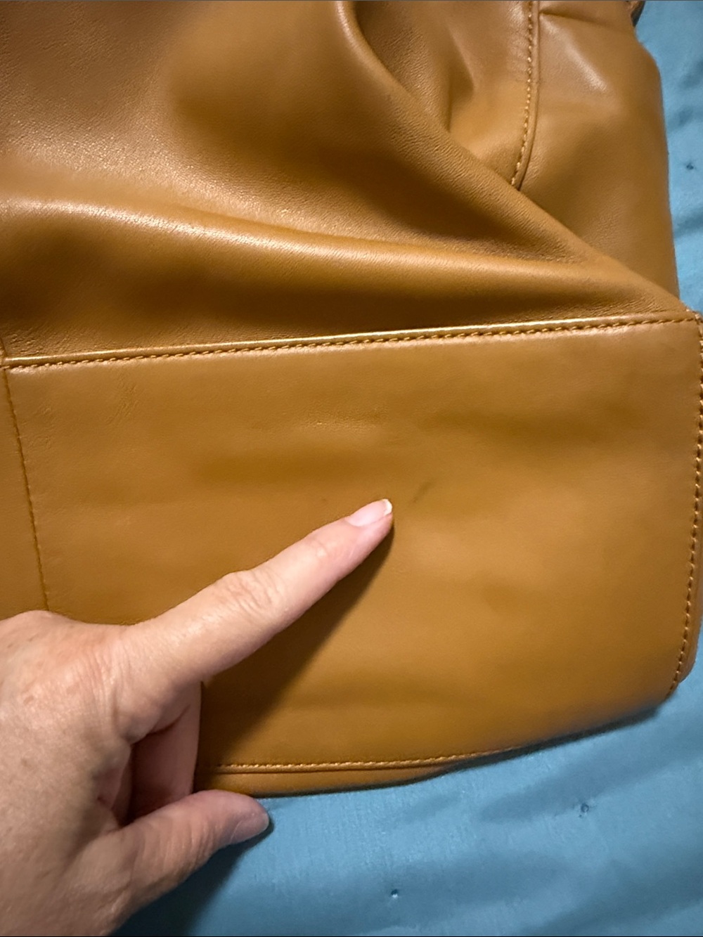Vince Camuto Nicco tote, rustic oak, large, Leather - Picture 6 of 8
